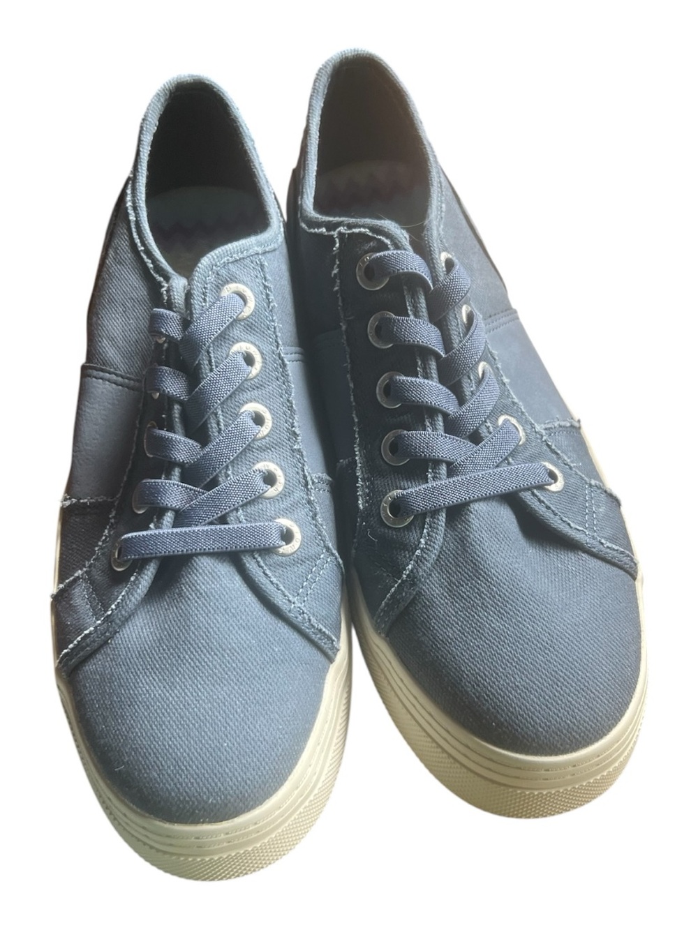 Blowfish super smile Navy fauxLace-Up canvas Sneakers 11m